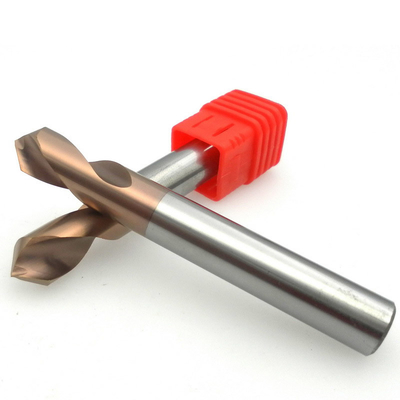 Deux perceuse de point des exercices 4mm de carbure de tungstène de cannelures pour les exercices en acier