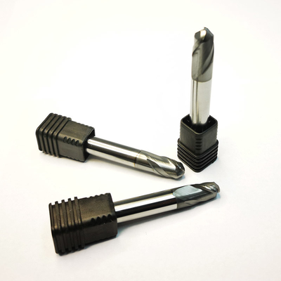 Extrémité solide Mills Hrc 65 Sx de nez de boule des cannelures D10R5 du carbure de tungstène 2