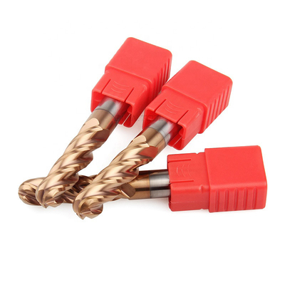 Extrémité solide Mills Hrc 65 Sx de nez de boule des cannelures D10R5 du carbure de tungstène 2