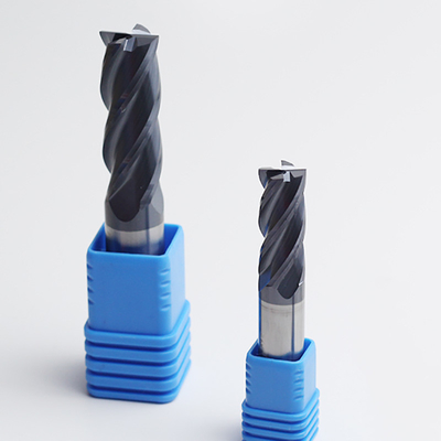 Extrémité solide Mills Hrc 60 W de place des cannelures D8 du carbure de tungstène 4