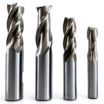 Longue fraise en bout de nez de boule de quatre cannelures 6mm pour l'aluminium