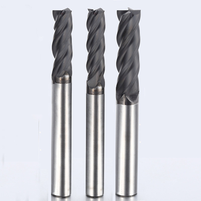 Diamond Coated Tungsten Carbide 4 longues fraises en bout de cannelure 10mm pour le graphite