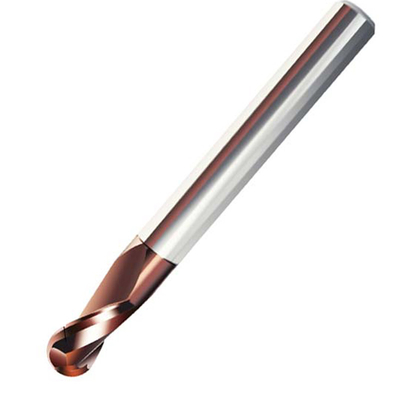 Fraise en bout carrée de haut de dureté de l'acier 2 carbure des cannelures R2 Hrc65 SX