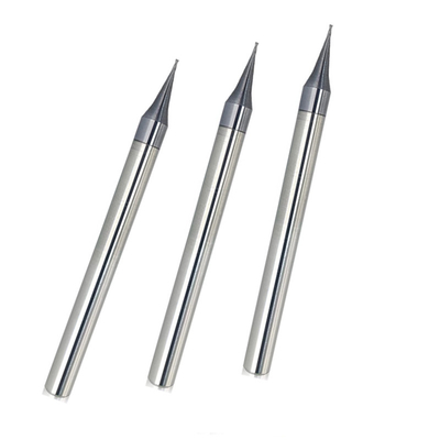 Extrémité micro carrée droite Mills Hrc 65 des cannelures 0.3mm de la jambe deux