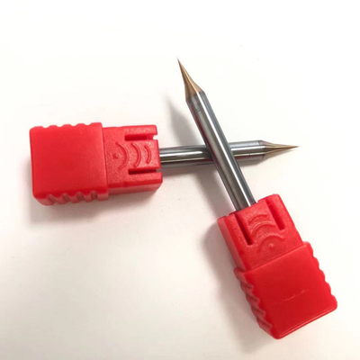 Fraise en bout coupée carrée des cannelures 0.1mm du carbure de tungstène deux Hrc65