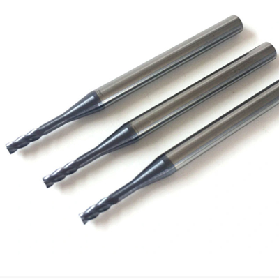 Fraise en bout solide en acier du carbure de tungstène de longue dureté de cou 2.5mm Hrc65